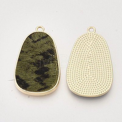 Eco-Friendly Cowhide Leather Pendants FIND-N049-03E-1