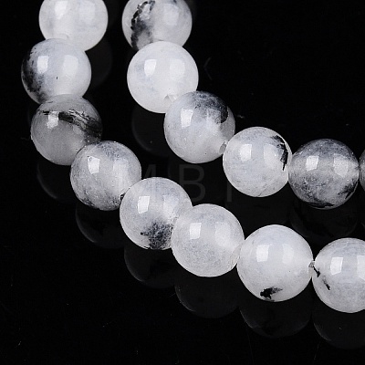 Dyed Natural White Jade Beads Strands G-T140-4mm-A02-1