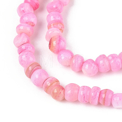 Natural Freshwater Shell Dyed Beads Strands SHEL-T020-29B-07-1