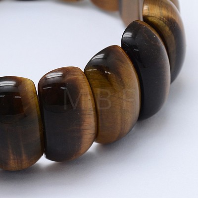 Natural Tiger Eye Beads Stretch Bracelets BJEW-I265-B03-1