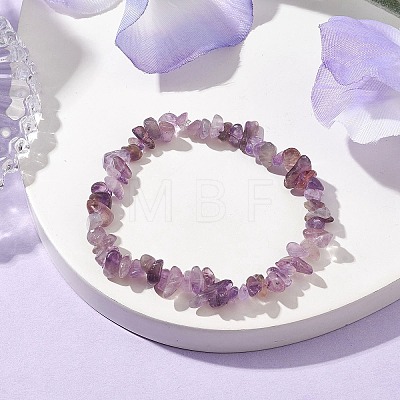 Natural Amethyst Beads Kids Bracelets BJEW-JB10611-03-1