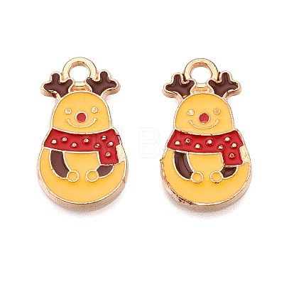 Christmas Theme Alloy Enamel Pendants ENAM-T020-10S-1