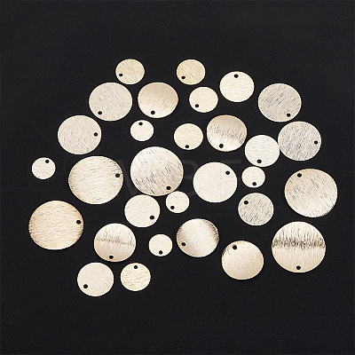 36Pcs 6 Style Brass Pendants KK-HY0001-30-1