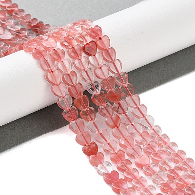 Cherry Quartz Glass Beads Strands G-M403-A18-02-1