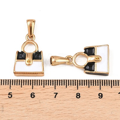 304 Stainless Steel Rhinestone Pendants STAS-P438-03G-1