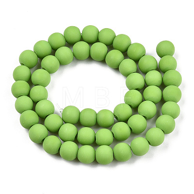 Opaque Glass Beads Strands GLAA-T032-P8mm-MD06-1