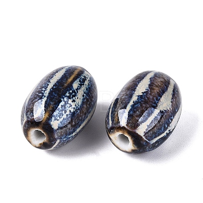 Vintage Handmade Porcelain Beads PORC-Q006-10M-1