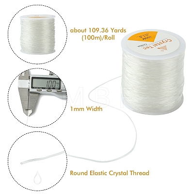 Round Elastic Crystal Thread EW-YW0002-01B-1