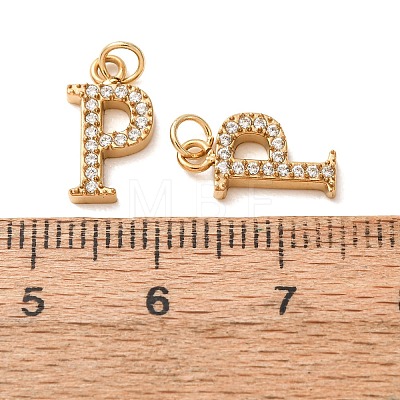 304 Stainless Steel with Crystal Rhinestone Charms RB-CBA5270-11G-P-1