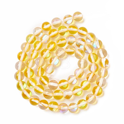 Synthetic Moonstone Beads Strands G-E573-02A-16-1