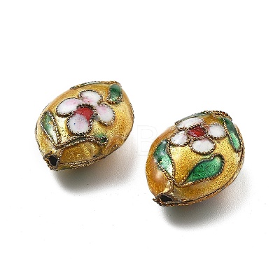 Handmade Cloisonne Beads CLB-Q002-08E-1