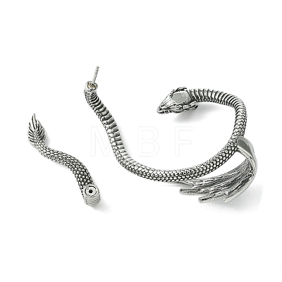 316 Surgical Stainless Steel Cuff Earrings EJEW-E300-01AS-07-1