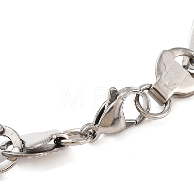 Tarnish Resistant 304 Stainless Steel Mariner Link Chain Bracelets BJEW-B078-52P-1