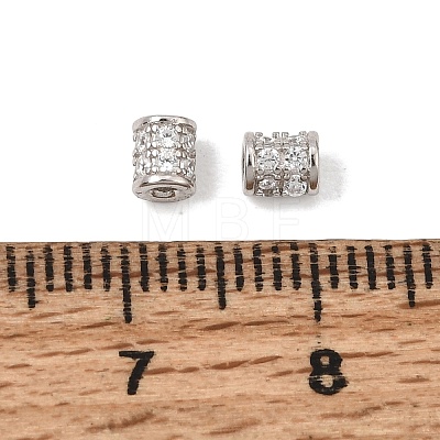 925 Sterling Silver Micro Pave Clear Cubic Zirconia Beads SE-CBAF1B2-13A-P-1