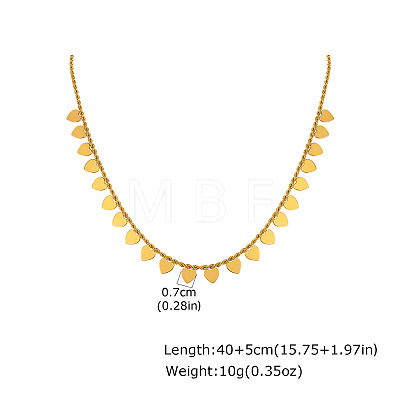 304 Stainless Steel Mini Multiple Charm Necklaces for Women WGEADAB-01-1