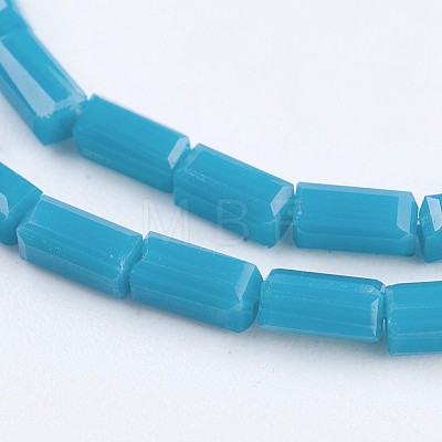 Opaque Glass Beads Strands EGLA-F123-2x4mm-NC10-1