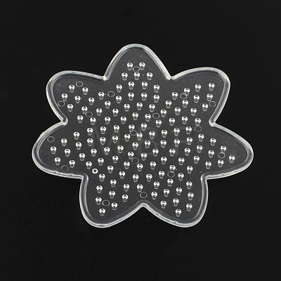 Flower ABC Plastic Pegboards used for 5x5mm DIY Fuse Beads X-DIY-Q009-15-1