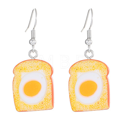 Resin Food Model Dangle Earrings PW-WG47C1D-01-1