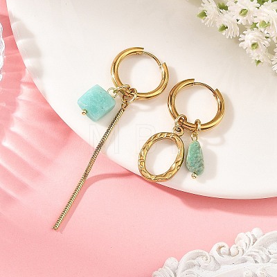 202 Stainless Steel Huggie Hoop Earrings EJEW-JE07392-1