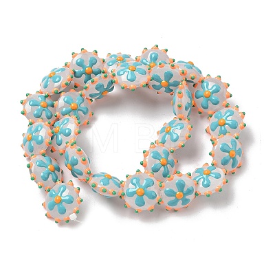Baking Paint Glass Enamel Beads LAMP-S080-03G-1