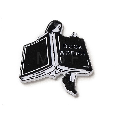 Halloween Printed Acrylic Pendants MACR-K330-21A-1