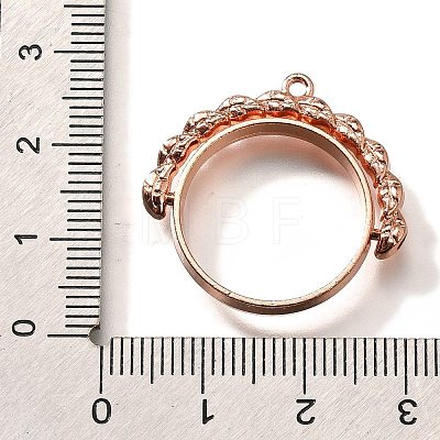 Alloy Open Back Bezel Pendants PALLOY-I223-17RG-1