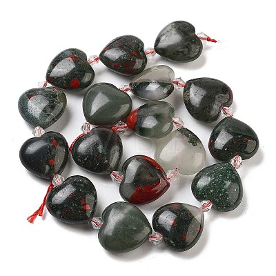 Natural African Bloodstone Beads Strands G-C150-A10-01-1