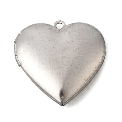 304 Stainless Steel Locket Pendants STAS-B128-22B-G-1