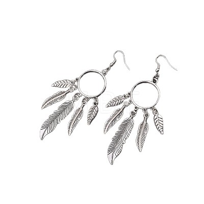 Zinc Alloy Dangle Earrings for Women WG349F2-01-1