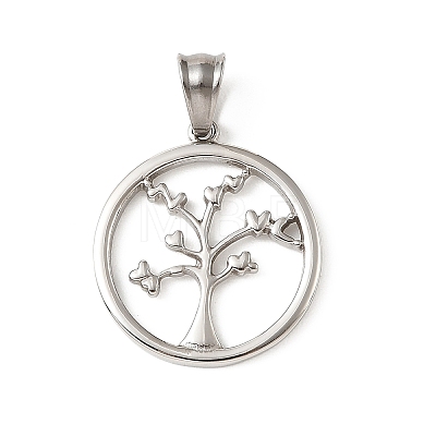 304 Stainless Steel Pendants STAS-F363-08B-P-1