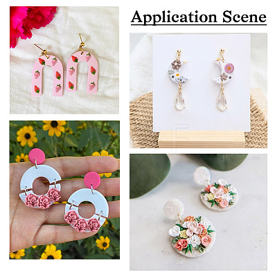 9Pcs 9 Style DIY Shell/Flower/Leaf/Feather Shape Earring Ornament Silicone Molds DIY-TA0004-28-1
