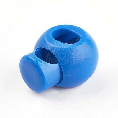 Plastic Iron Spring Cord Locks LS-X-FIND-WH0017-06-1