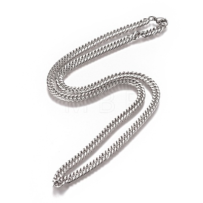 Men's Cuban Link Chain Necklaces NJEW-L172-1