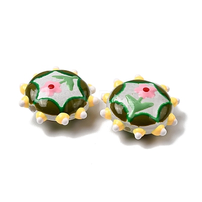 Baking Paint Glass Enamel Beads LAMP-K039-34D-1