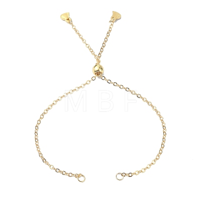 Brass Cable Chain Link Bracelet Making AJEW-JB01165-1