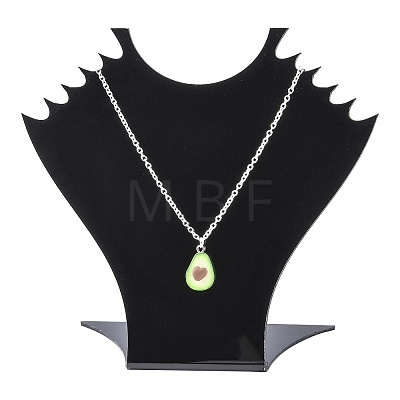 Stereoscopic Organic Glass Necklaces Displays X-NDIS-N001-04-1