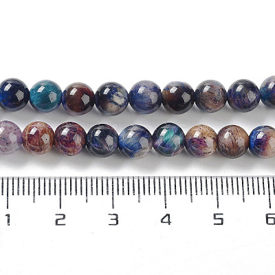 Natural Rainbow Tiger Eye Beads Strands G-NH0002-A01-A02-1