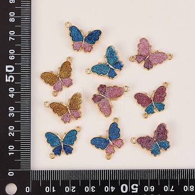 20Pcs Butterfly Alloy Enamel Pendants & Links Connectors JX228A-1