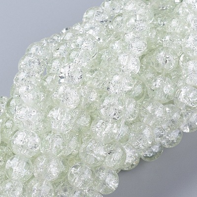 8MM Clear Crackle Glass Round Beads Strands for DIY Jewelry X-CCG-Q001-8mm-01-1