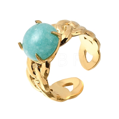 304 Stainless Steel Cuff Open Rings RJEW-D352-02G-02-1