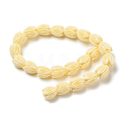 Craved Flower Synthetical Coral Bead Strands CORA-P004-A-1