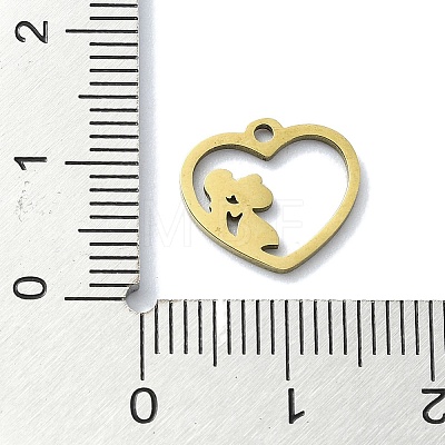 304 Stainless Steel Charms STAS-C097-38D-G-1