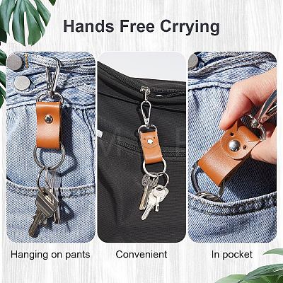 Cowhide Leather Pendant Decoration HJEW-WH20012-05A-1