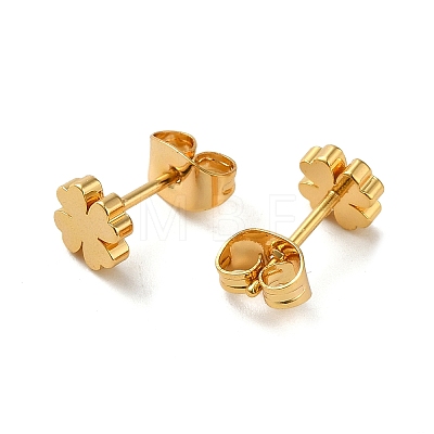 Brass Earrings EJEW-O003-01A-G-1