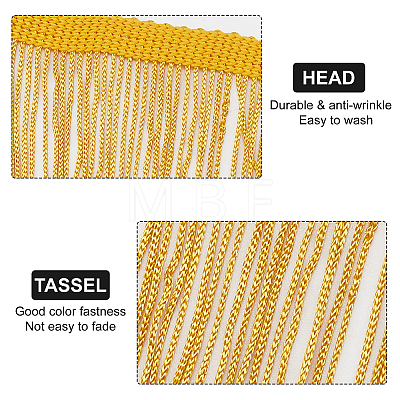Polyester Tassel Fringe Trimming OCOR-WH0033-59B-1