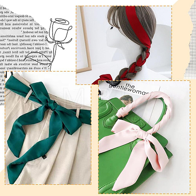 Solid Color Polyester Silk Scarf for Women Girls AJEW-WH20019-164D-1