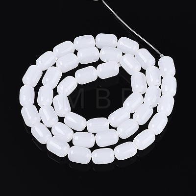 Imitation Jade Glass Beads Strands GLAA-T028-14J-A01-1