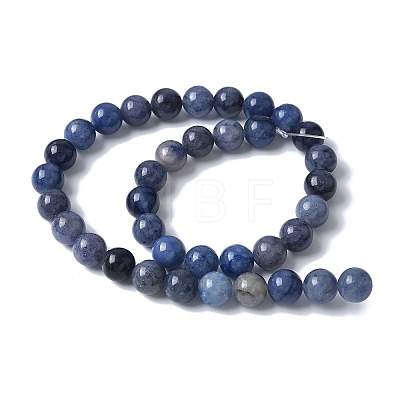 Natural Blue Aventurine(Dyed and Heated) Beads Strands G-U015-10MM-01-1