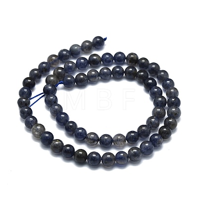 Natural Iolite Beads Strands G-E576-05A-1