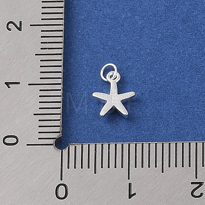 925 Sterling Silver Starfish Charms STER-K181-04S-1